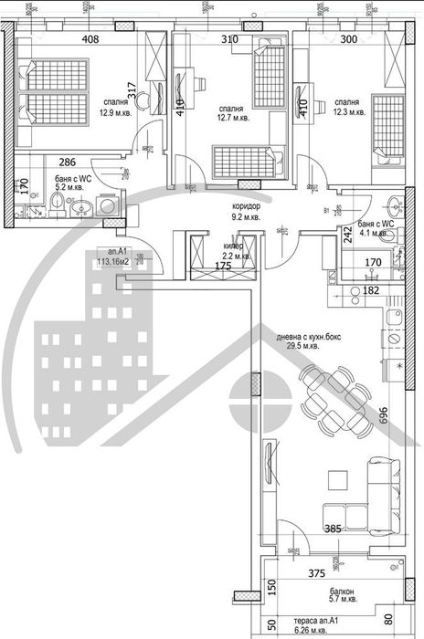 Продава се Четиристаен апартамент в Варна, Кайсиева градина - 133 кв.м за 1199 €/кв.м - Снимка #1