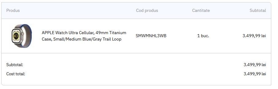 Apple Watch Ultra 49 mm Titanium Cellular