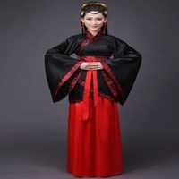 Новоголний национальный китайский комтюм кимоно с зонтом