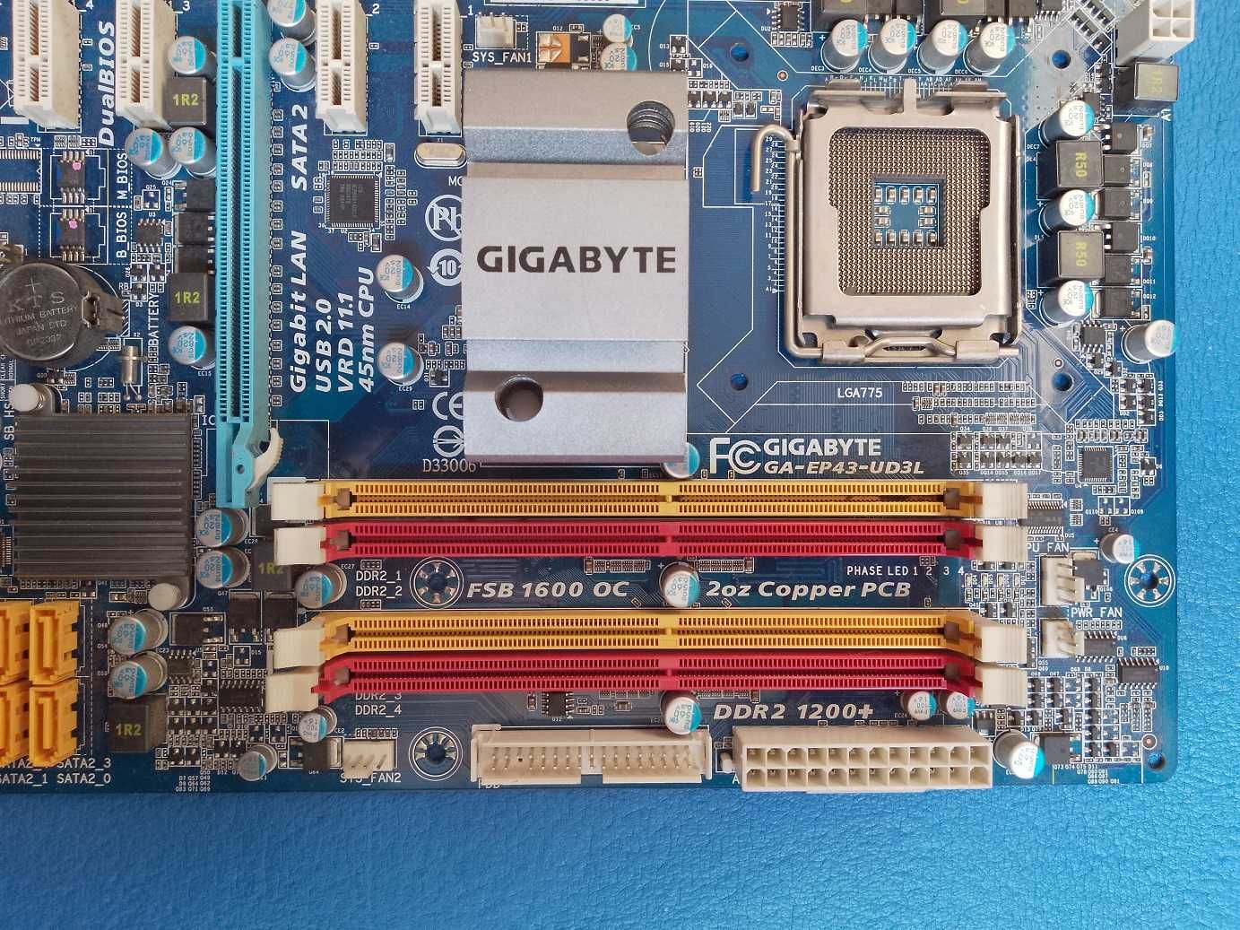 Дънна платка Gigabyte GA-EP43-UD3L (rev. 1.1) s.775, DDR2 1200+