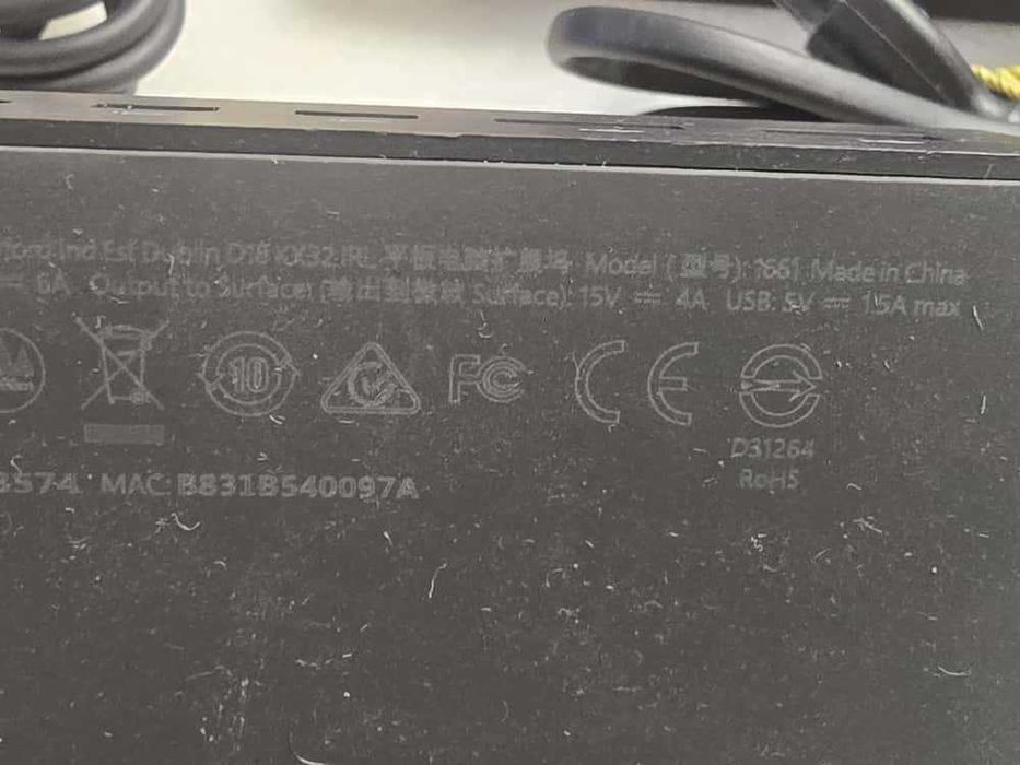 Docking Station Microsoft Surface 1661, 4K sursa de alimentare inclusa