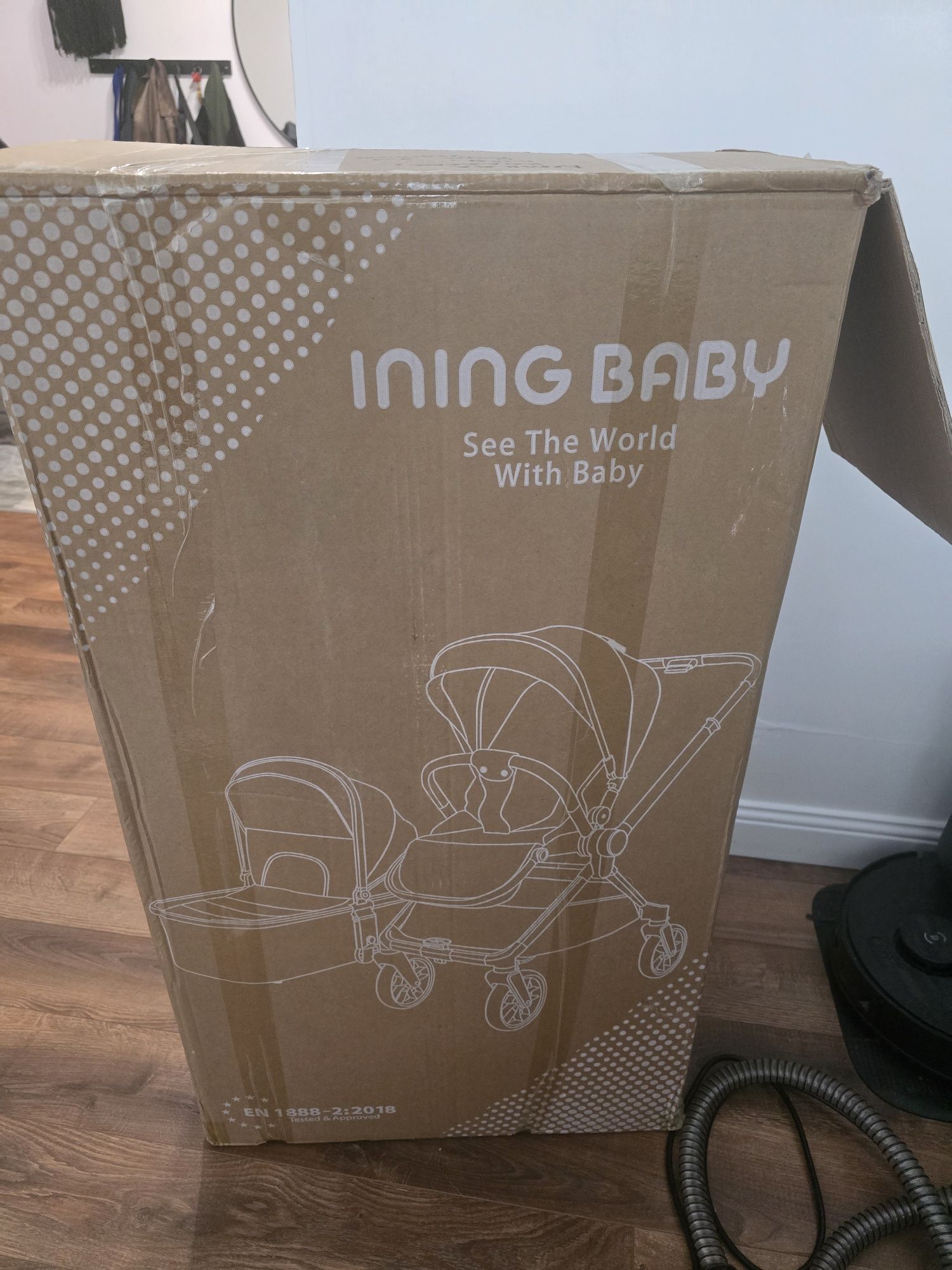 Коляска 2 в 1 люлька и прогулка Ining Baby
