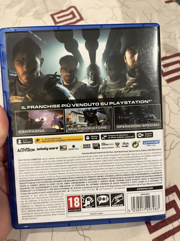 Продам игру на пс 5 call of duty mw2 ps5