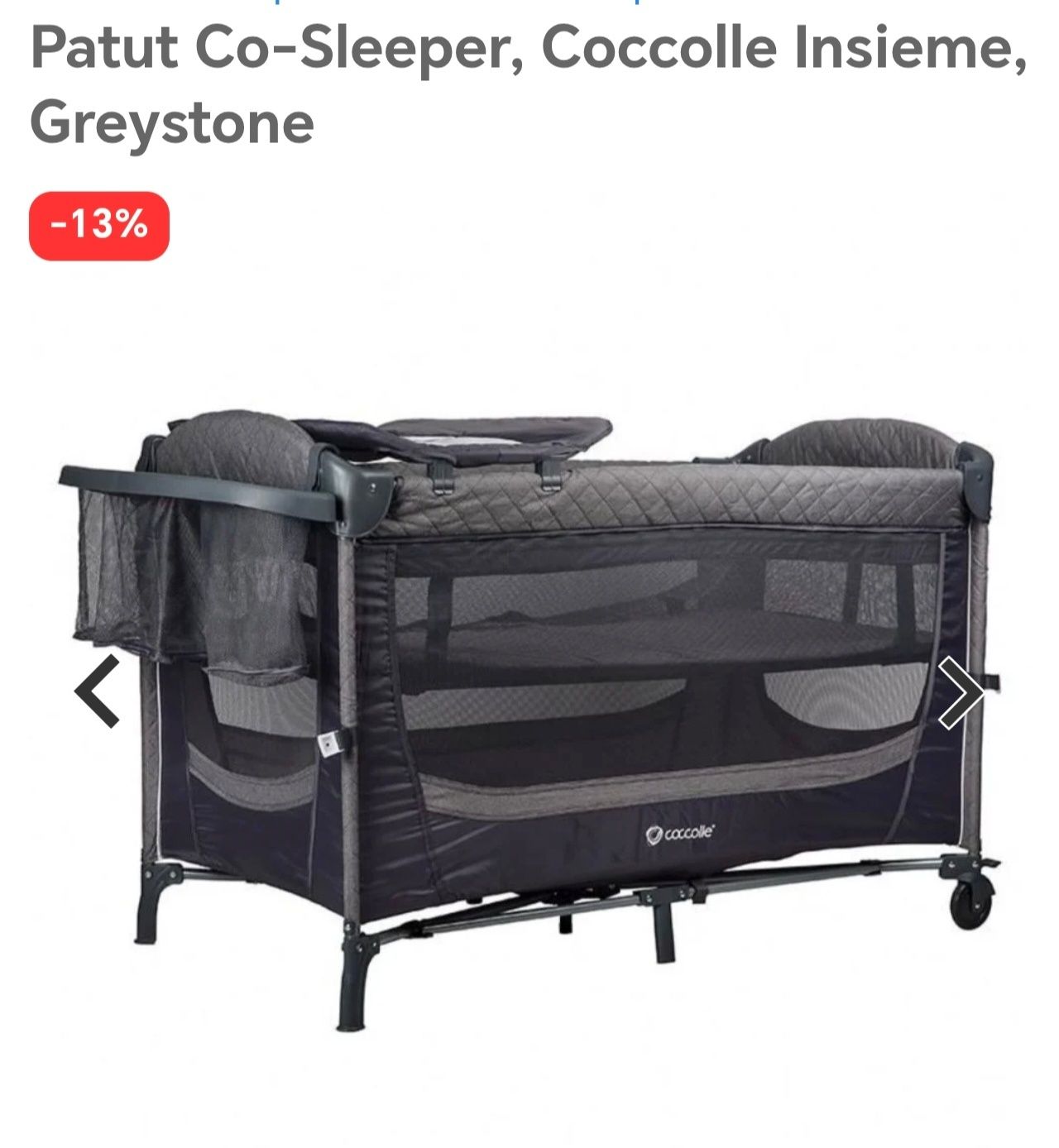 Pătuț nou Cocolle insieme co-sleeper