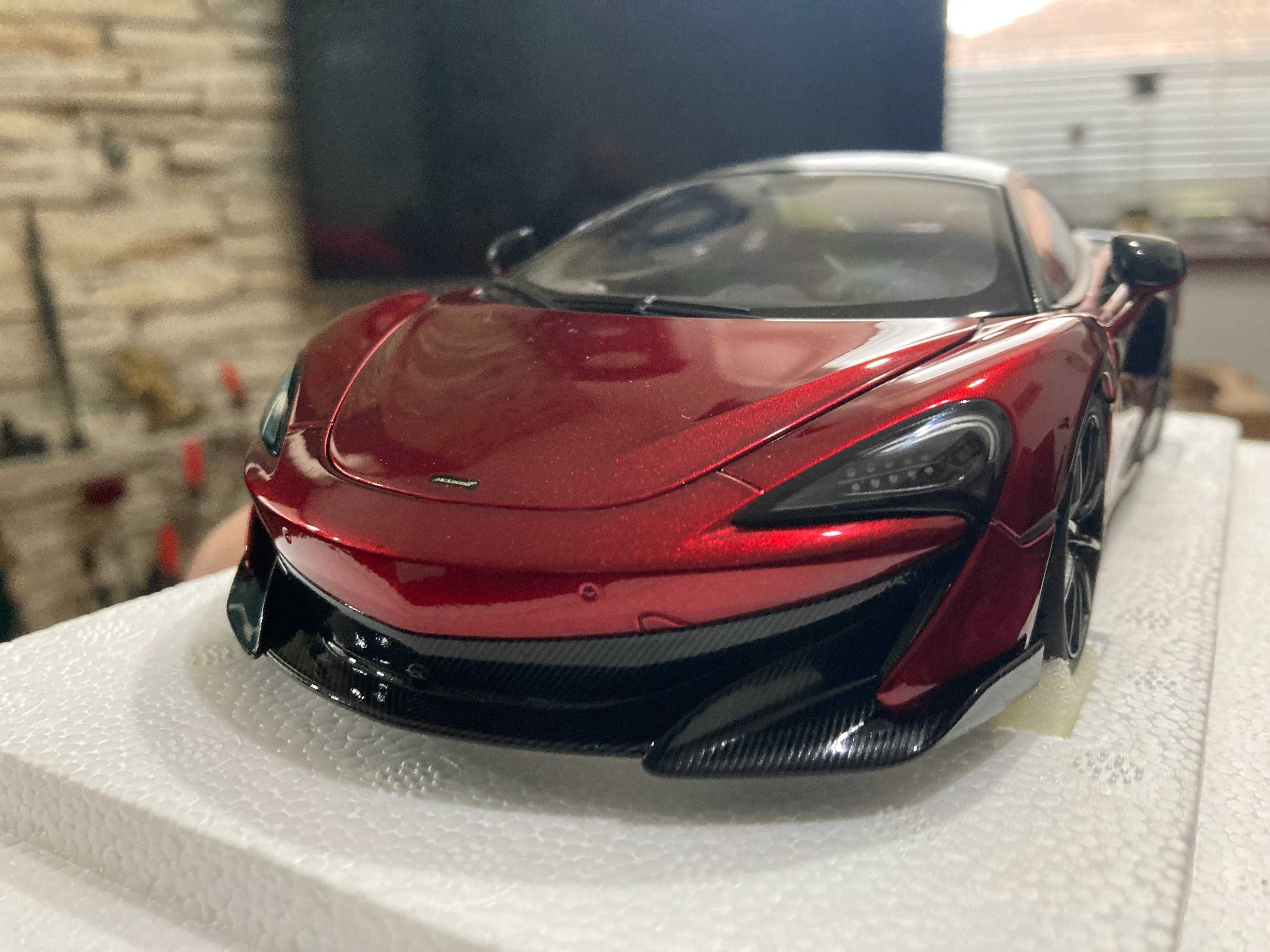 Метален модел на McLaren 600LT година 2019 червен металик 1:18 АВТОарт