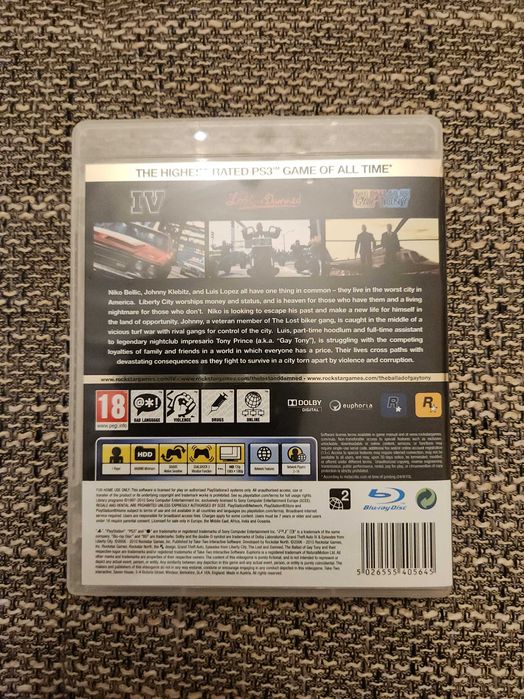 Grand Theft Auto IV & Episodes from Liberty City pt PlayStation3 (PS3)
