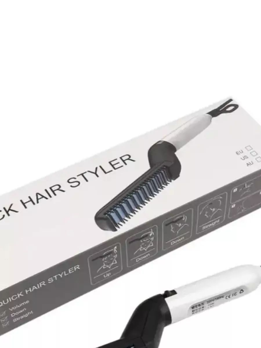 Электрическая расческа выпрямитель для волос и бороды