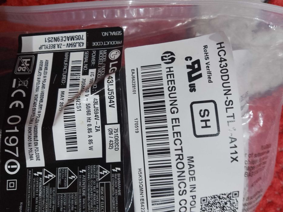 Componente LG 43LJ594V