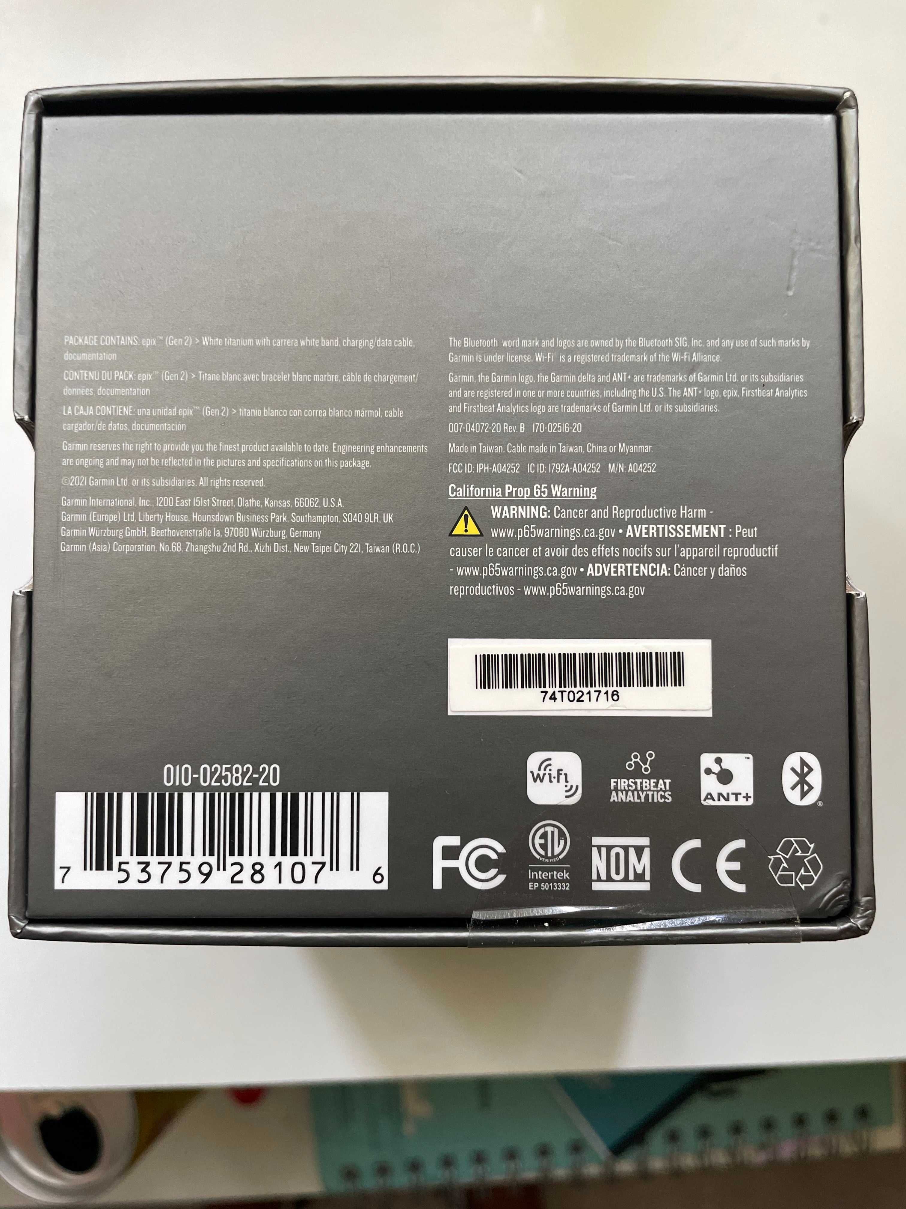 Нов, Неразопакован Garmin Epix 2 Saphire/Titanium