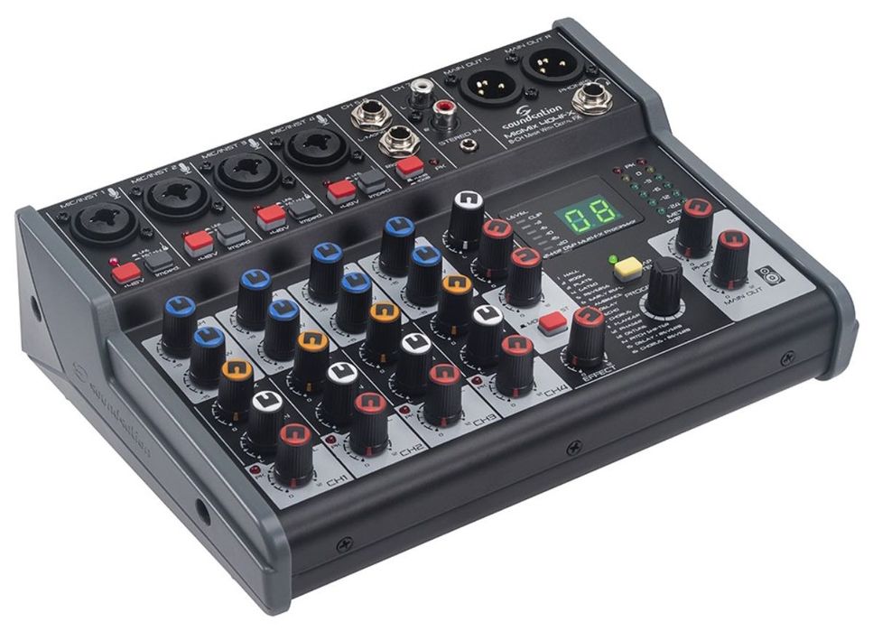 Mixer audio - Miomix 404FX FX Integrat, 4 intrari de microfon