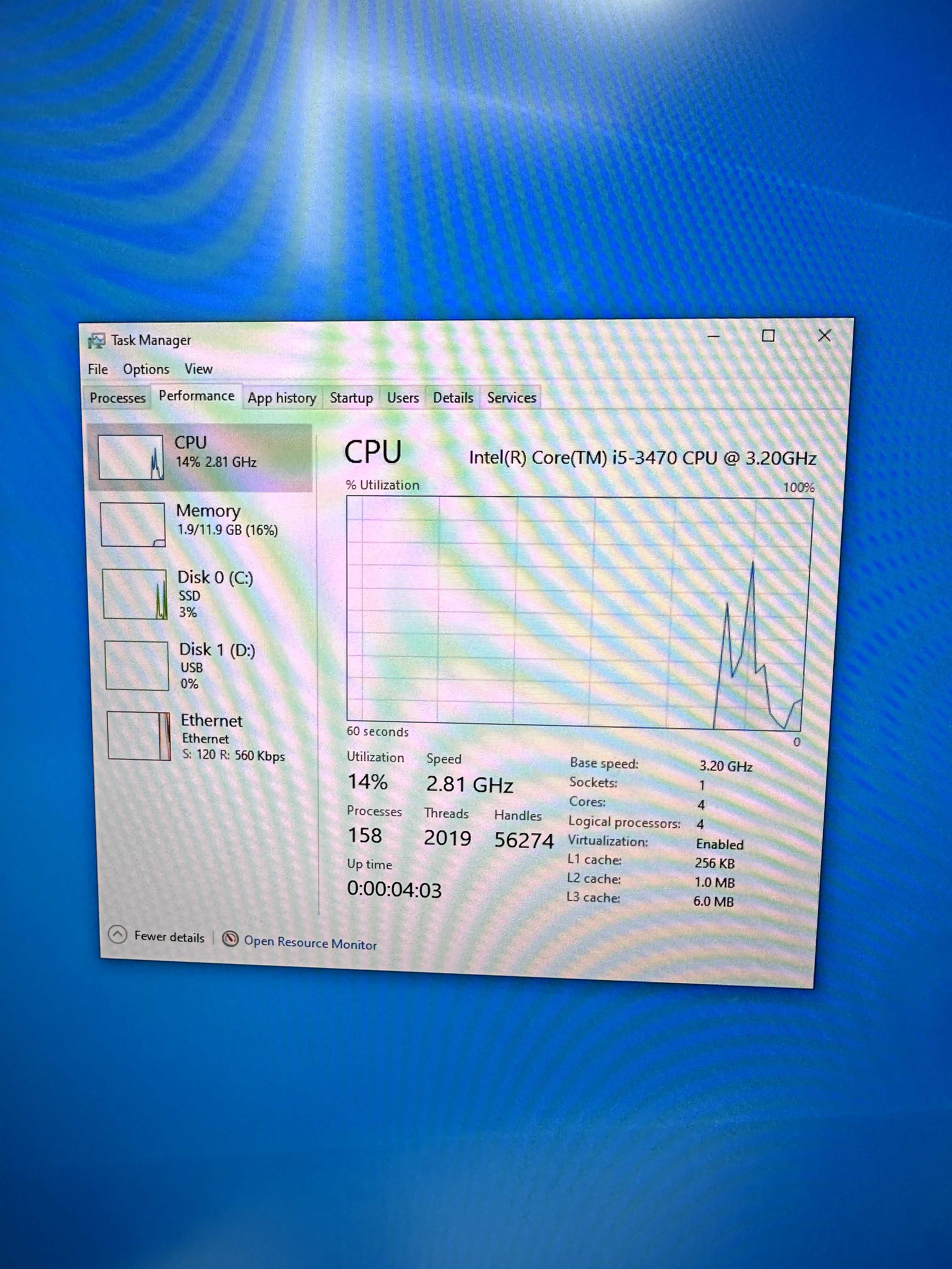 Unitate PC fujitsu i5, 12 gb ram, 240 ssd