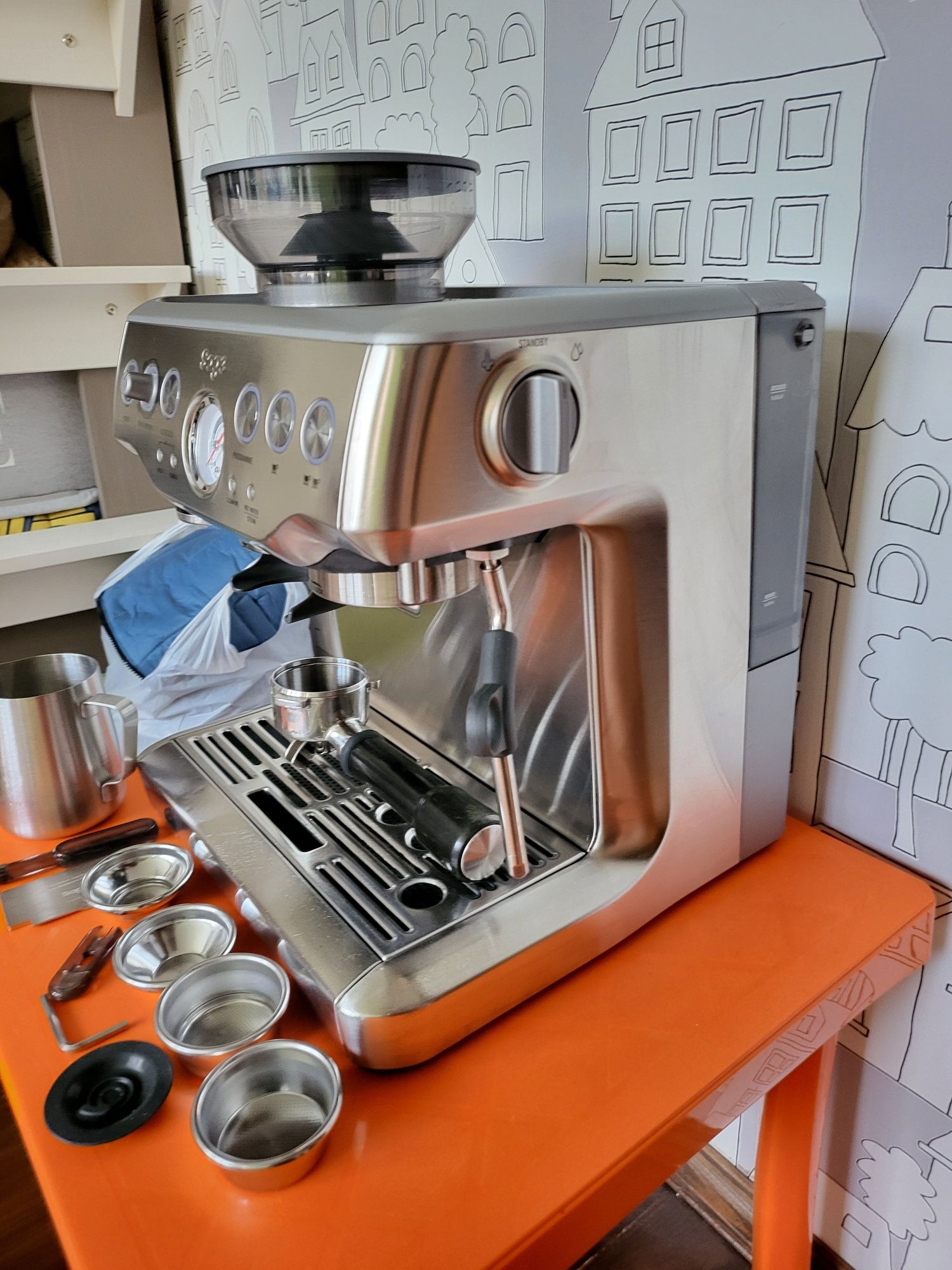 Еспресо машина SAGE Barista Express Кафемашина с кафемелачка