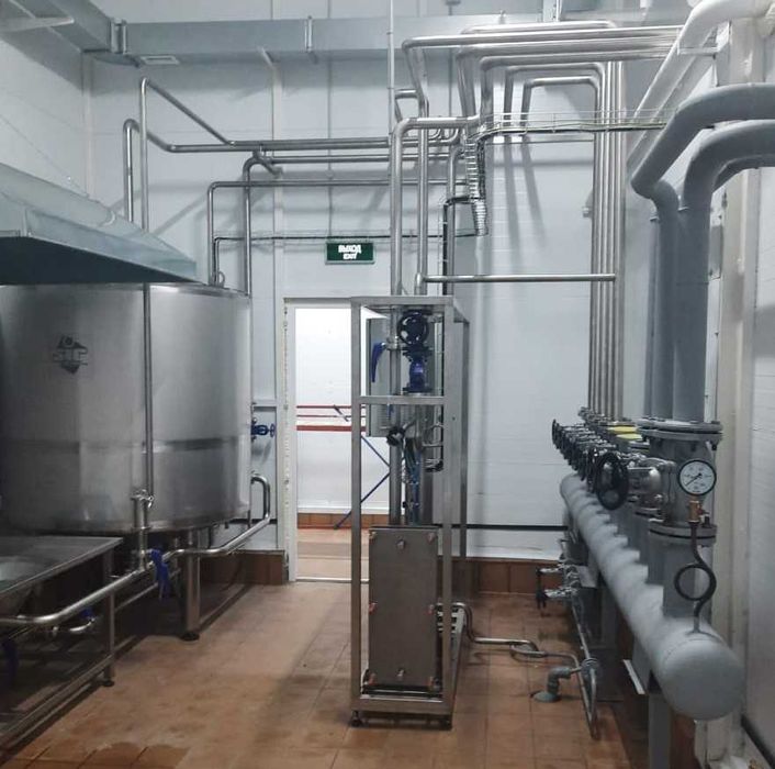 Подготовки горячей воды ГВС для молочного и пищевого оборудования