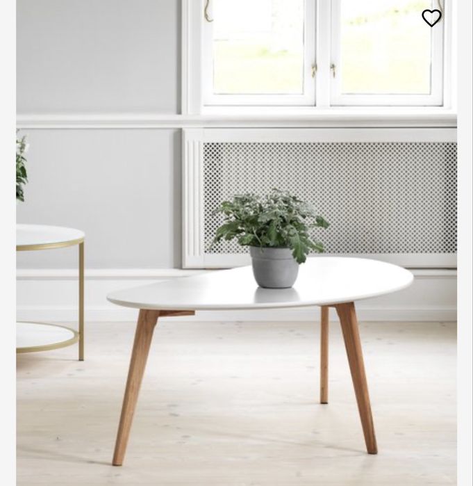 Холна маса Масивен дъб и MDF. Ш60 x Д120 x В45 см