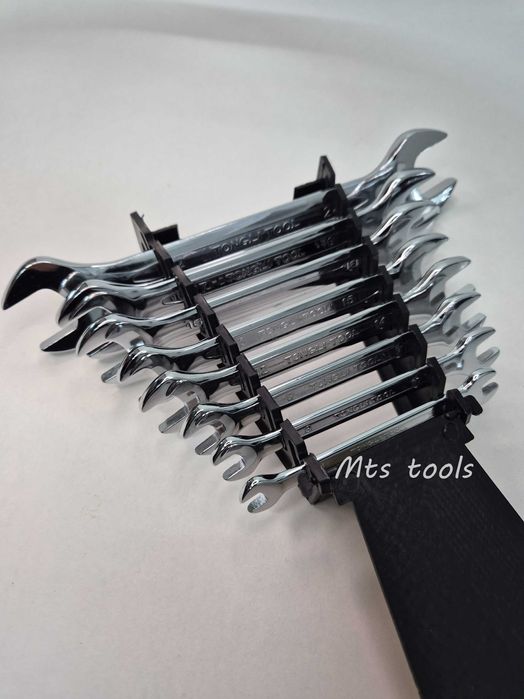 Trusa chei 8 piese combinate / fixe / inelare cu cot