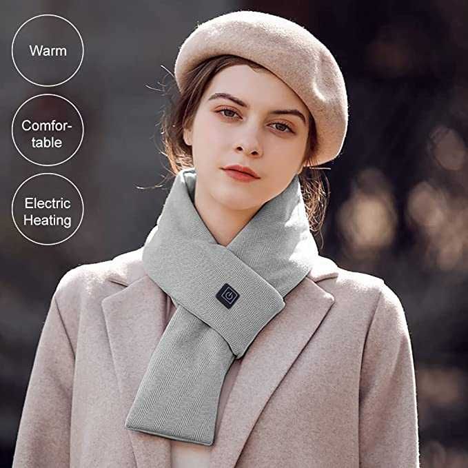 Затоплящ шал - нагревател за врата,  електрически, USB нагреваем шал