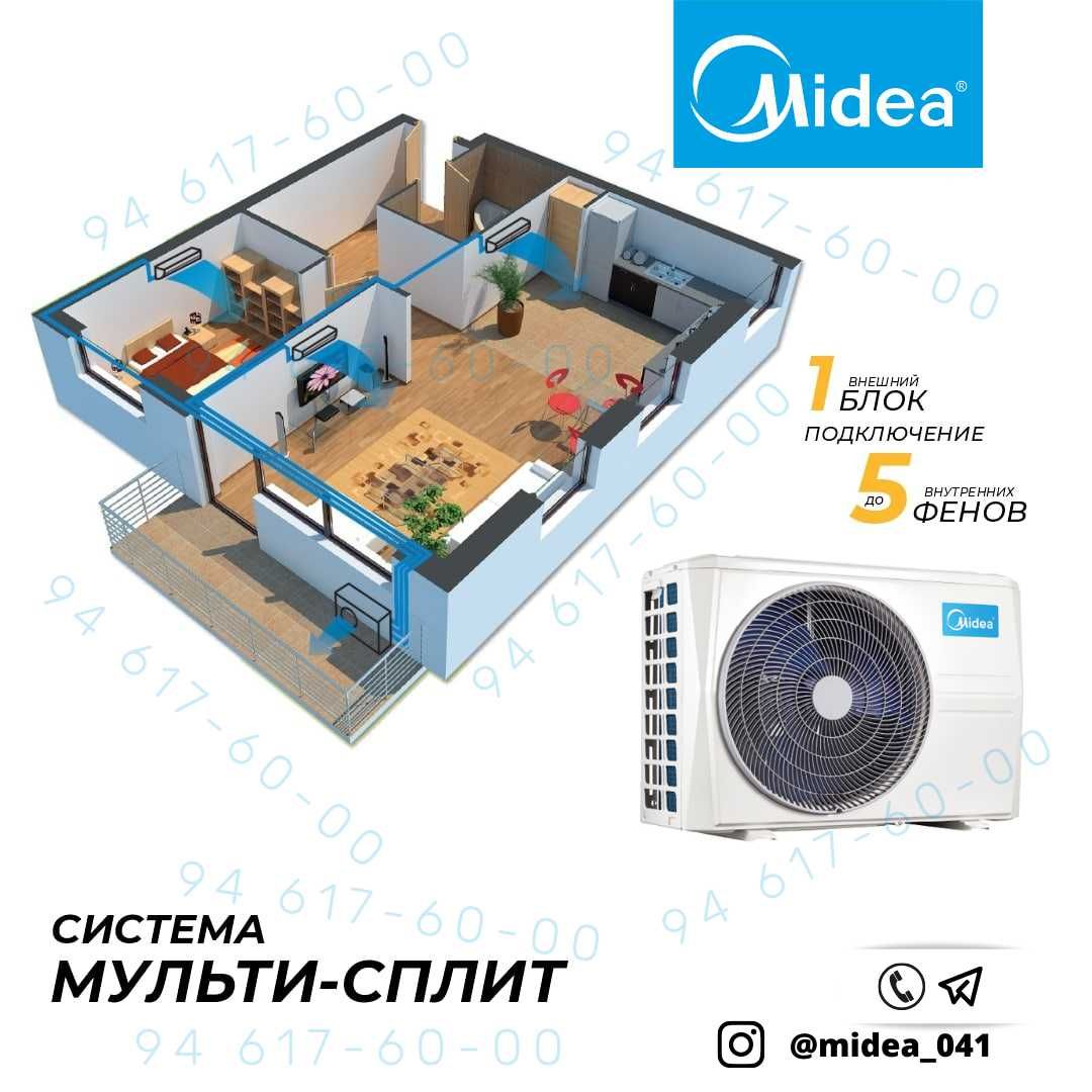 Мульти-сплит системы Midea  M4-36k Inverter. Multi-split konditsioner