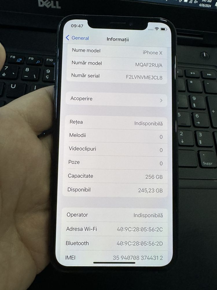 Iphone X 256GB bateria 100 garantie