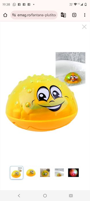 Set de 3 jucării interactive pentru baie