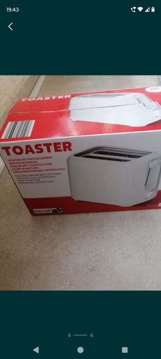 Toaster alb 700W