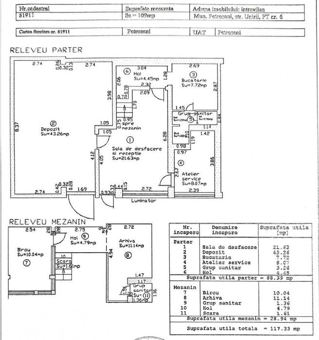 Inchiriez spatiu comercial/office - 117mp, str. Unirii, Petroșani