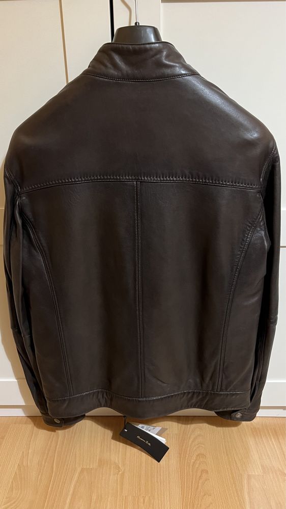 Geaca piele Massimo Dutti NOUA, cu eticheta, marime XL