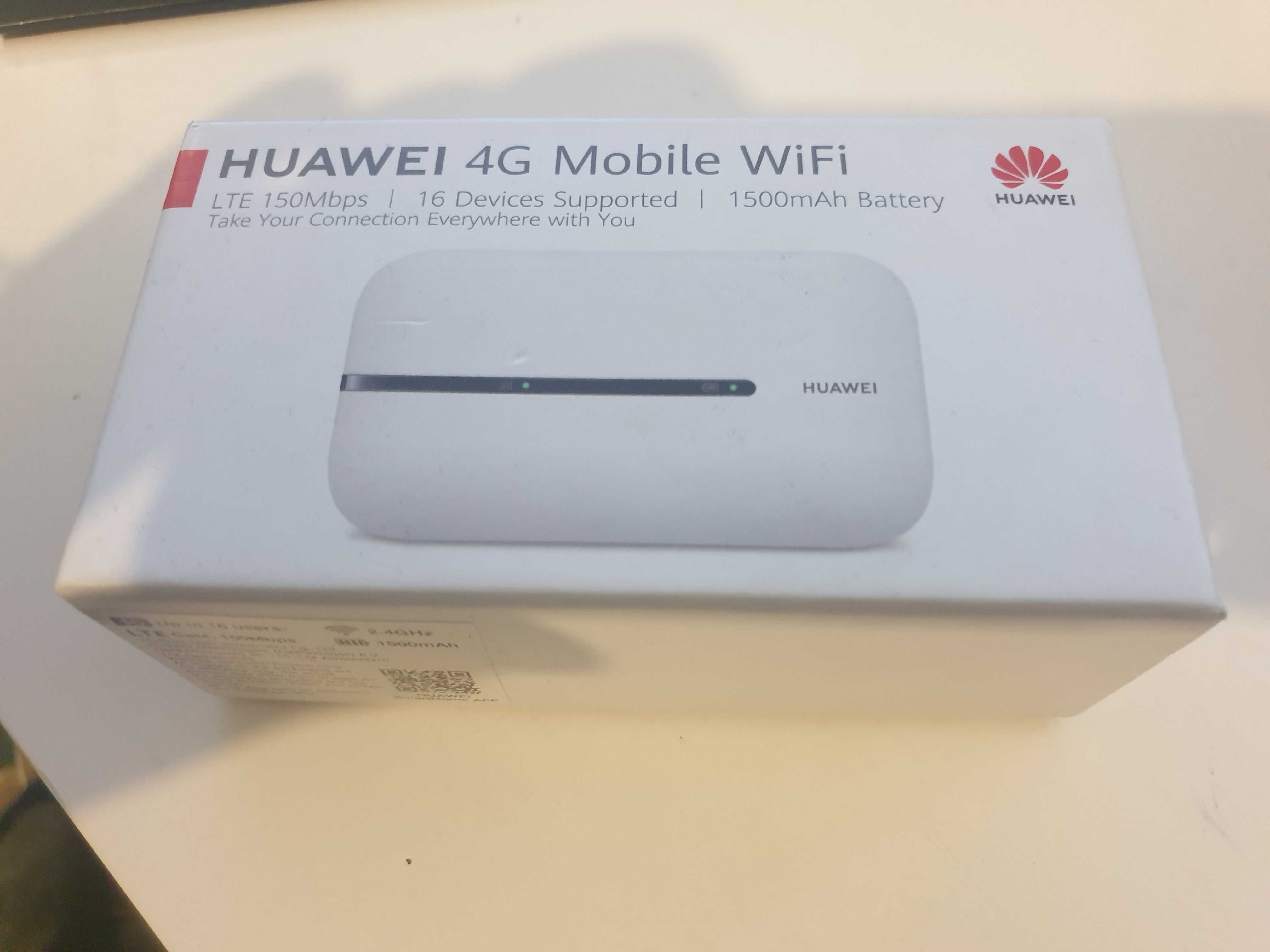 Huawei E5576 router 4G/LTE modem WiFi cu baterie si SIM, portabil