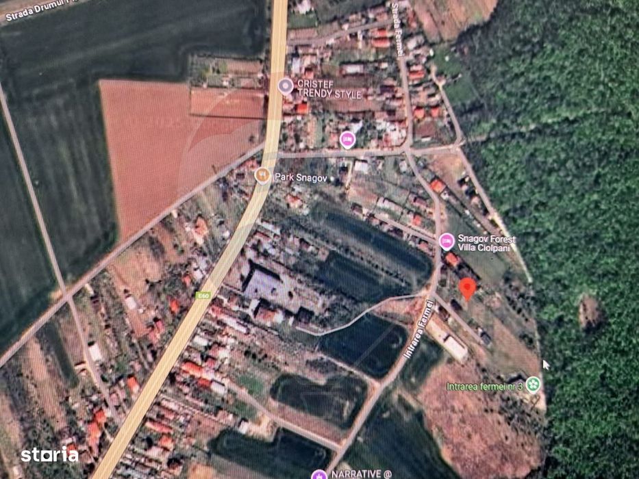 Lot teren 450 mp langa padure Ciolpani Fermei