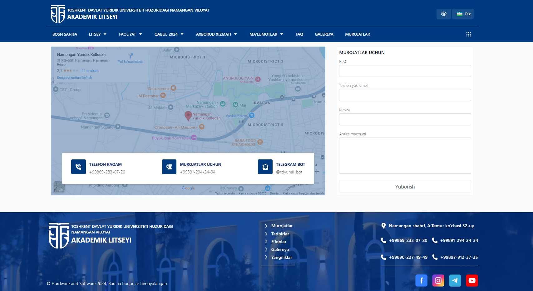 Dasturiy ta'minotlar ishlab chiqish xizmatlari, CRM, ERP, Veb saytlar