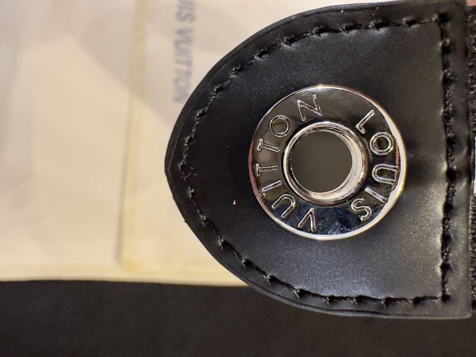 Louis Vuitton мъжка клъч чанта – черна кожа, нова