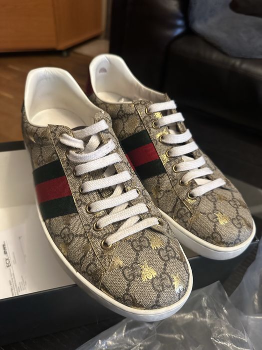 Продавам оригинални Gucci x Supreme мъжки обувки