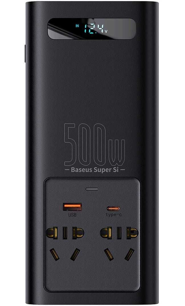 Захранващ инвертор за автомобил Baseus Super Si Power 500W