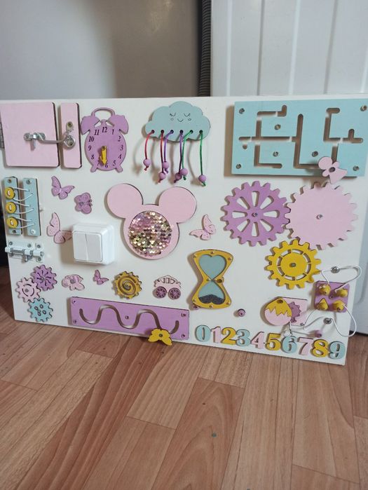 Бизиборд развивашка для детей от 6 мес