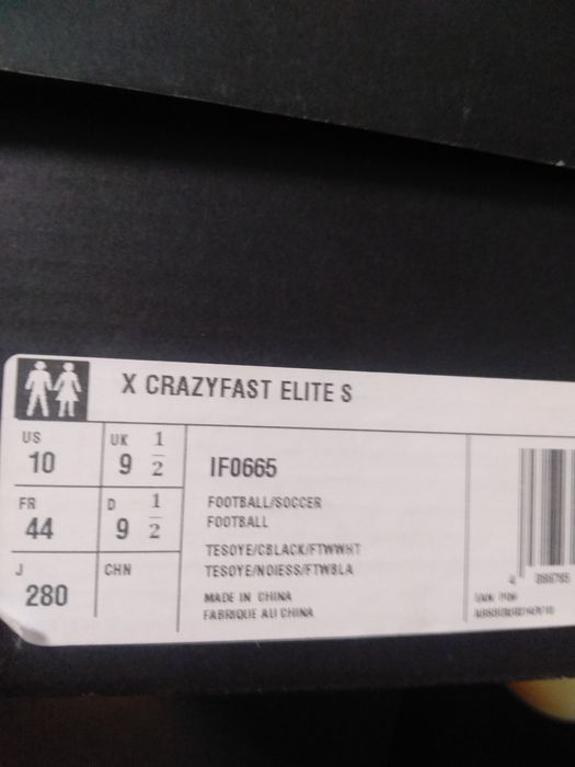 ADIDAS X Crazyfast 44