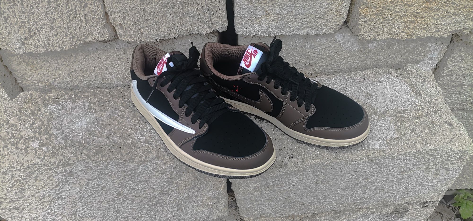 Кроссовки найк nike jordan 1 low travis scott dark mocha