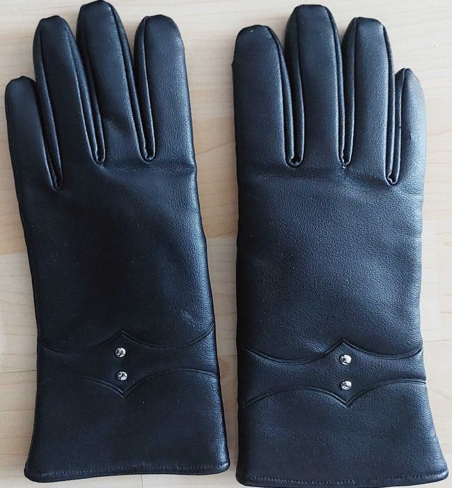 Дамски ръкавици, естествена кожа, нови - подходящ подарък за НГ