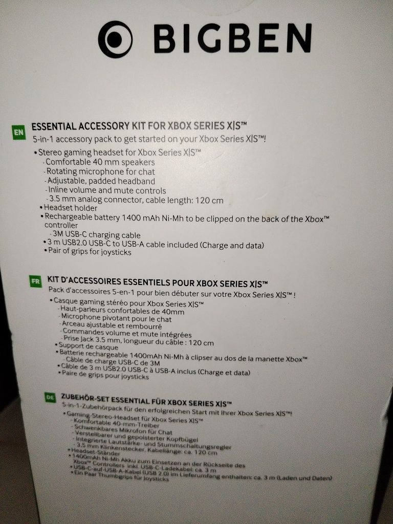 Essential pack Xbox series xls