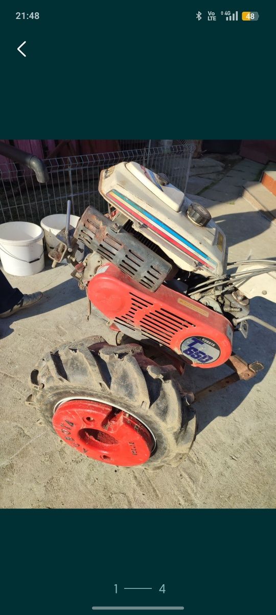 Vând tractor Kubota T650 de 8 CP în stare f bună de funcționare, an 20