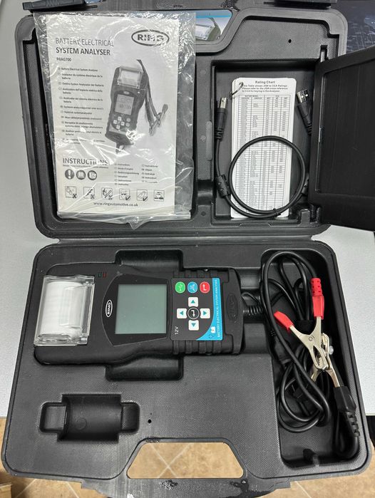 Tester - analizor baterii cu imprimanta RING RBAG700