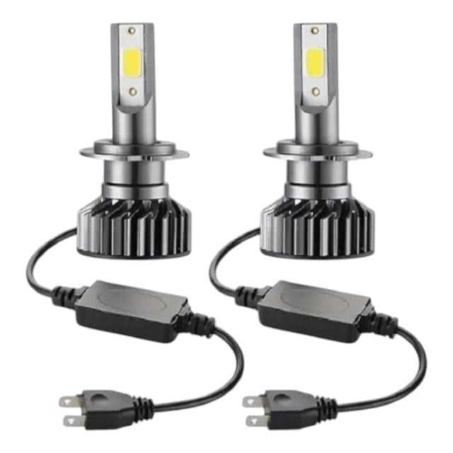 Set 2 becuri auto LED H7 F2 COB 100W lumina alb-rece 12.000 lumeni 12V