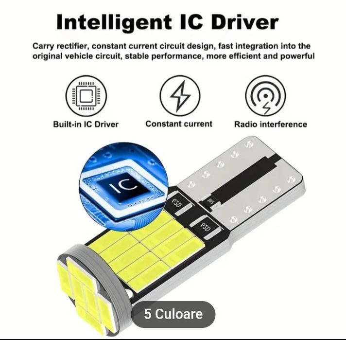 Becuri led auto de 12 v