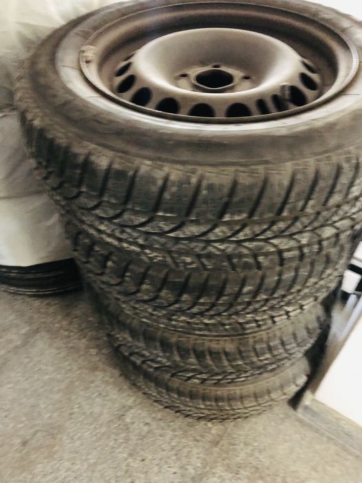 Anvelope 195/65/15 cu jante 5x112