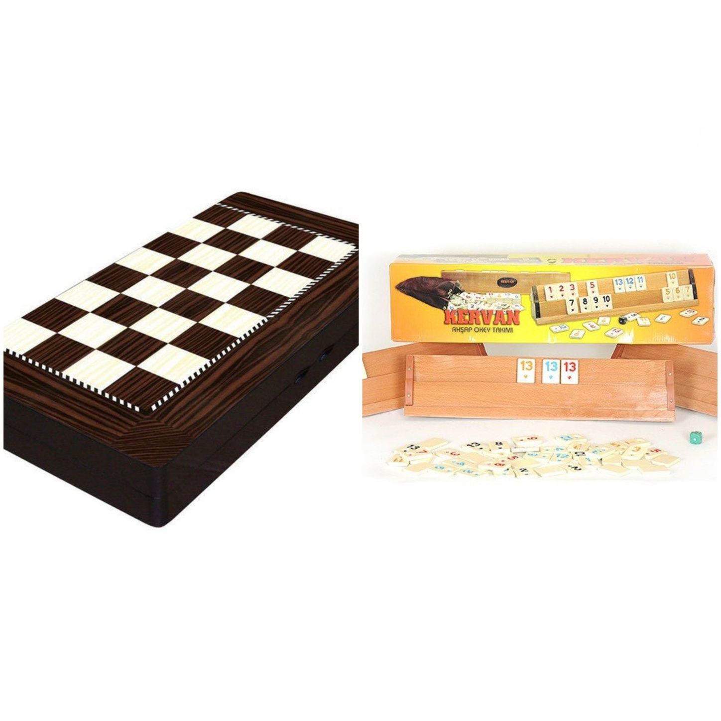 Joc table cutie mare joc remi lemn masiv table piese mari table+remi