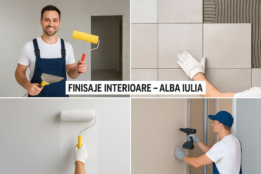 Finisaje interioare – Zugrăveli, Gresie, Faianță, Rigip