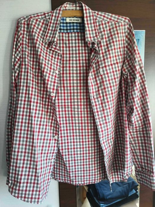 Camasa Ben Sherman Men's Long Sleeve Gingham Check Shirt Size S