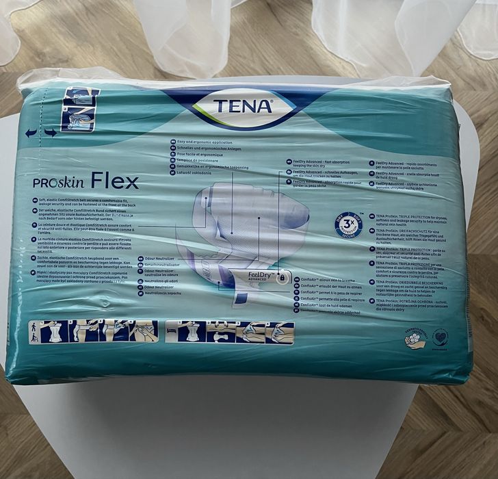 Scutece pentru adulti - Tena Felx ProSkin, marimea L, 83-120cm, 22 buc