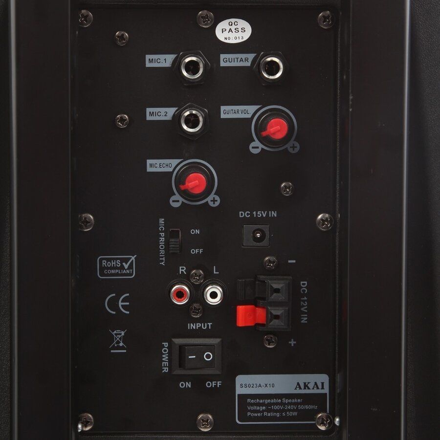 Boxa portabila activa  Akay  X10 mic inclus 50w