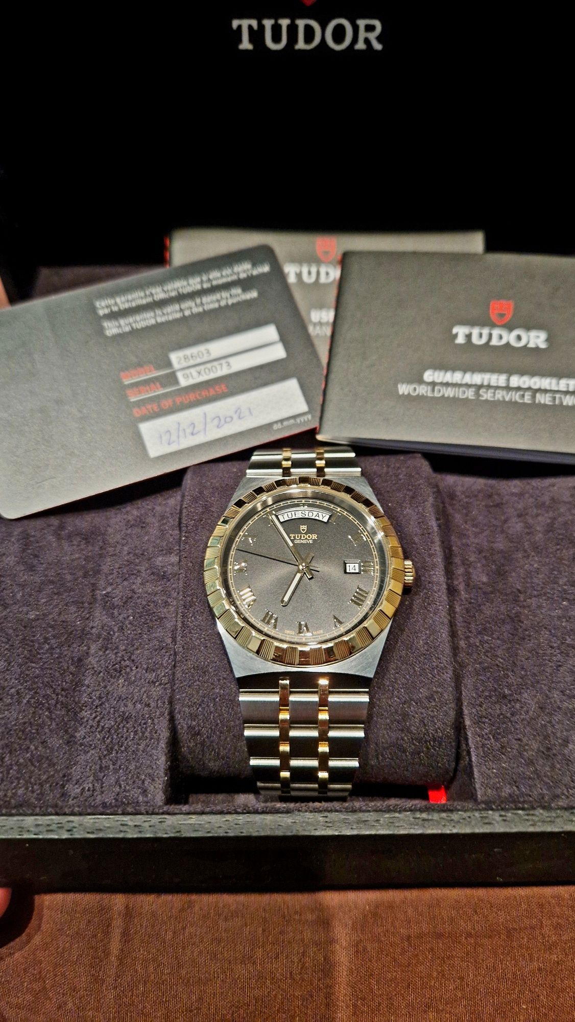 Tudor Royal 18ct Gold Automatic Swiss/Тудор Роял 18к.злато-Автоматичен