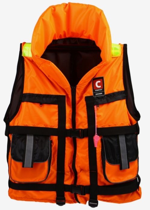 Жилет спасательный с подголовником «Докер», 100 кг