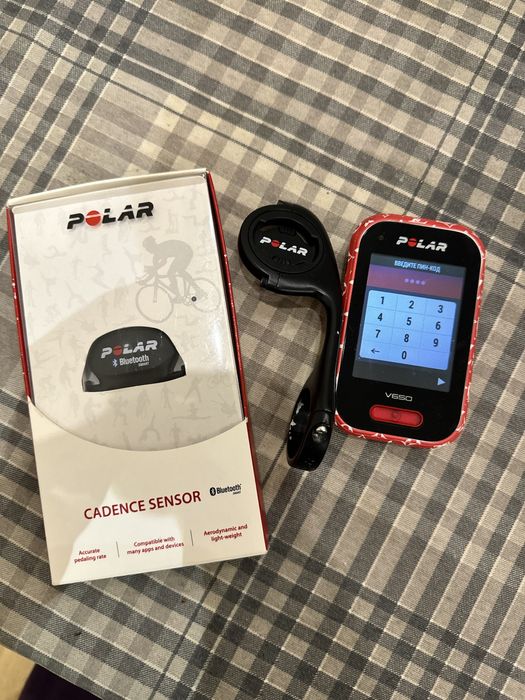 Вело компьютер и дачтик cadency Polar